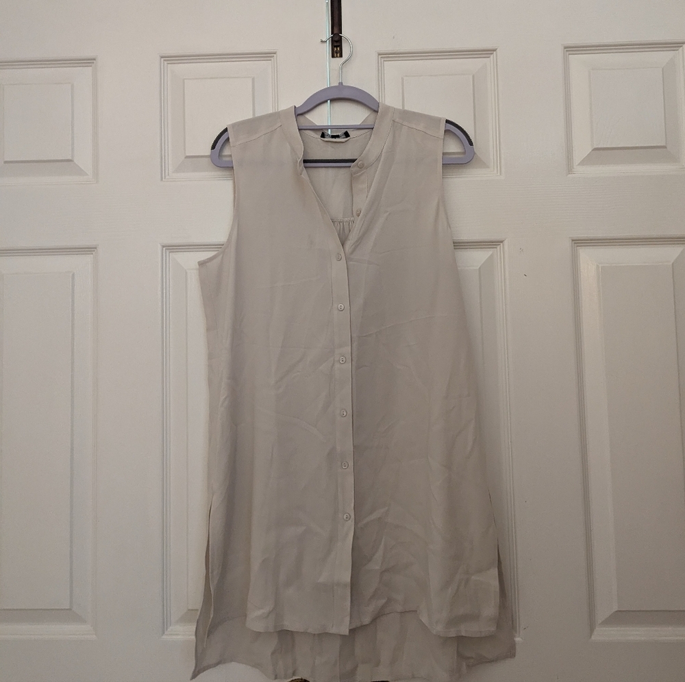 Eileen Fisher silk Georgette tunic
